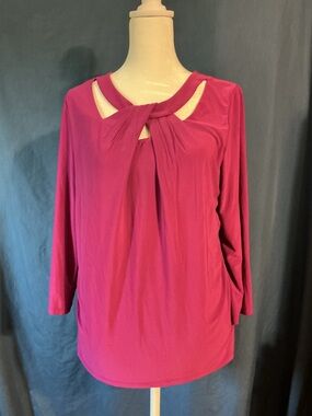 Kasper Women's Fuchsia Blouse